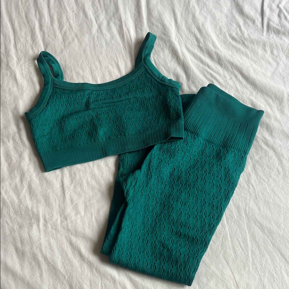 JoyLab Teal Leggings and Top Set